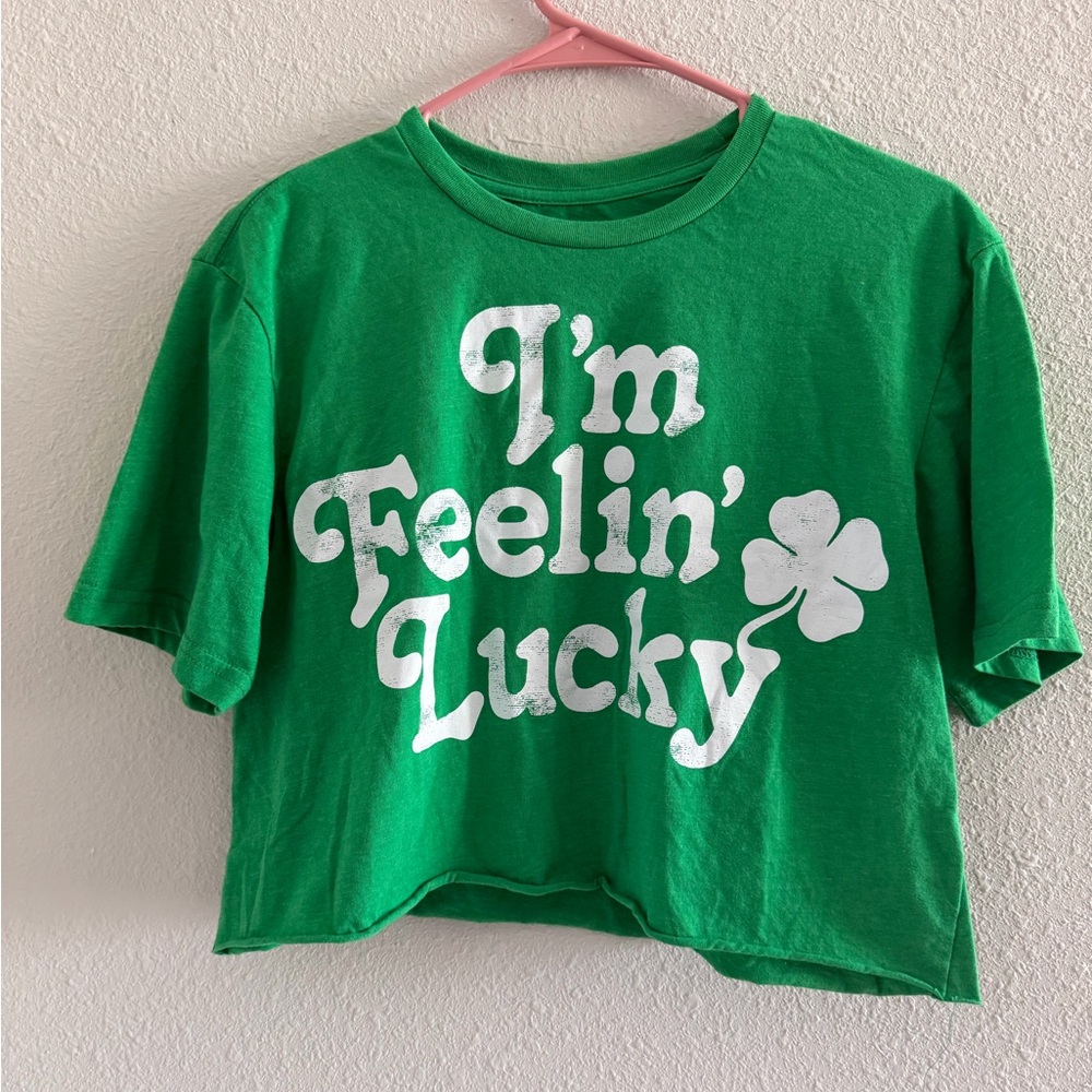 MAD Engine Green 'I'm Feelin' Lucky' Kids T-Shirt